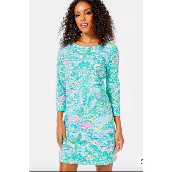 Lilly Pulitzer Marlowe Dress Size Medium 3/4 Sleeves - Picture 1 of 6